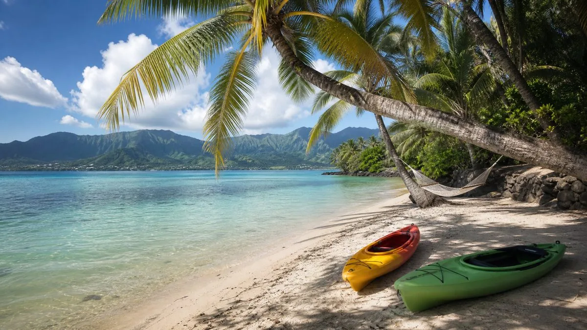 Secret Island beach on Kaneohe Bay
